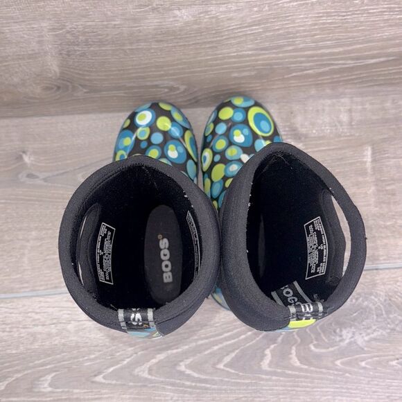 Bogs Waterproof -30f Classic High Bubbles Big Girl Sz 5 Pull On Winter Rain Boot - Picture 5 of 12